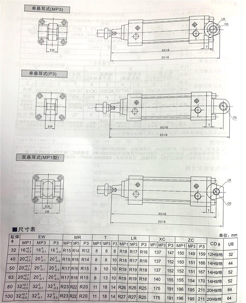 葫蘆島10A-5TCC32B500,無給油潤滑氣缸廠家直銷