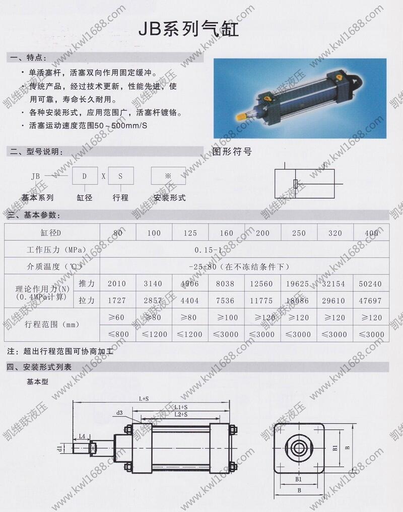 宁德IQGA200*200,无缓冲气缸优质产品