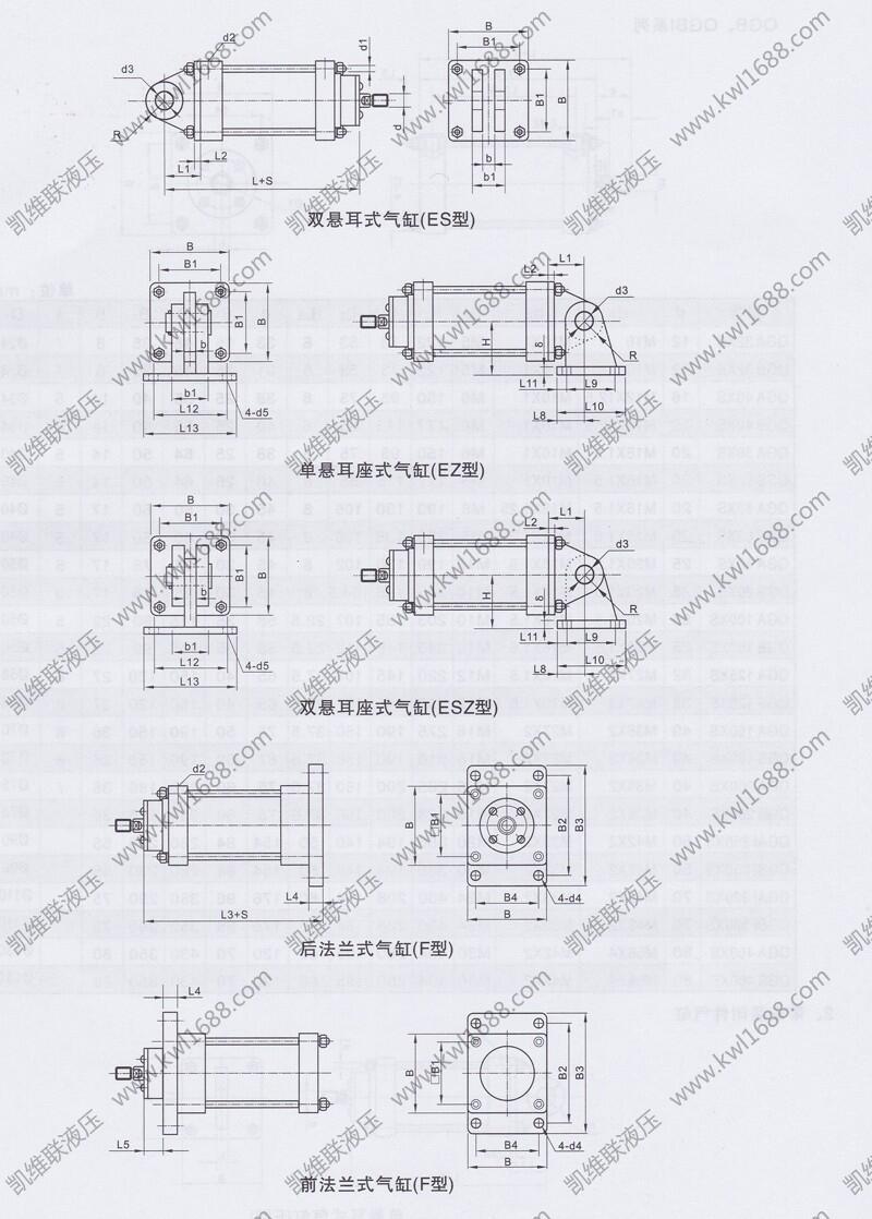 海北IQGB250*200,无缓冲气缸优质产品