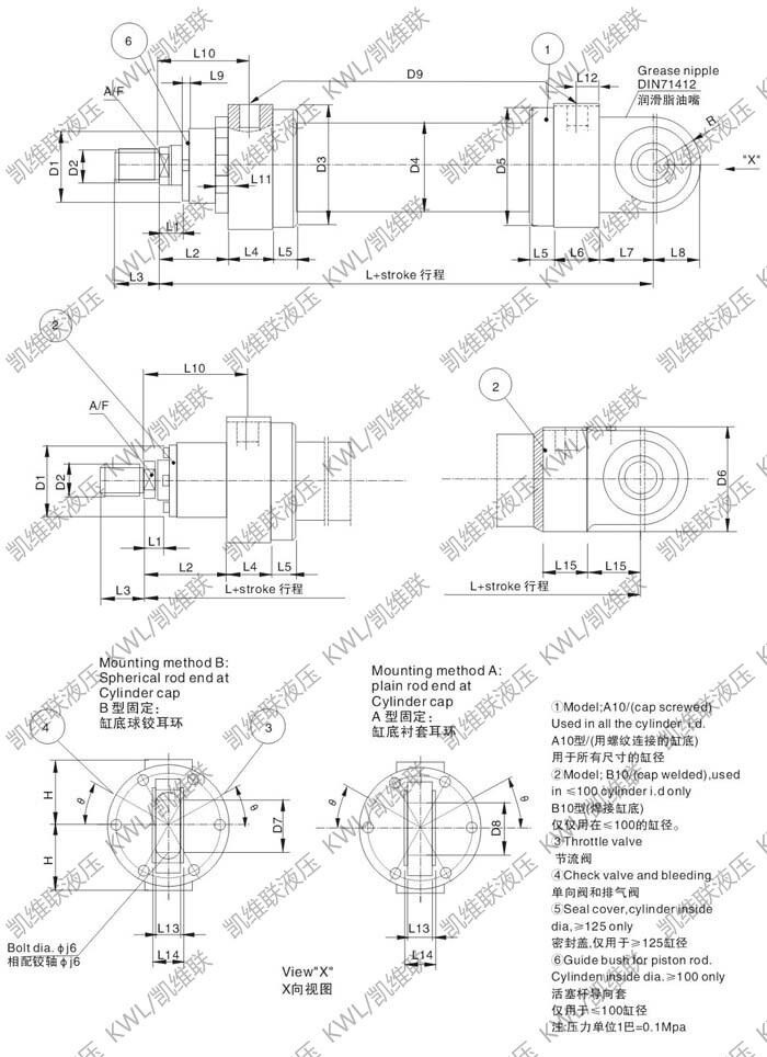 滄州CD250A180/110-800,重型液壓缸廠家直銷