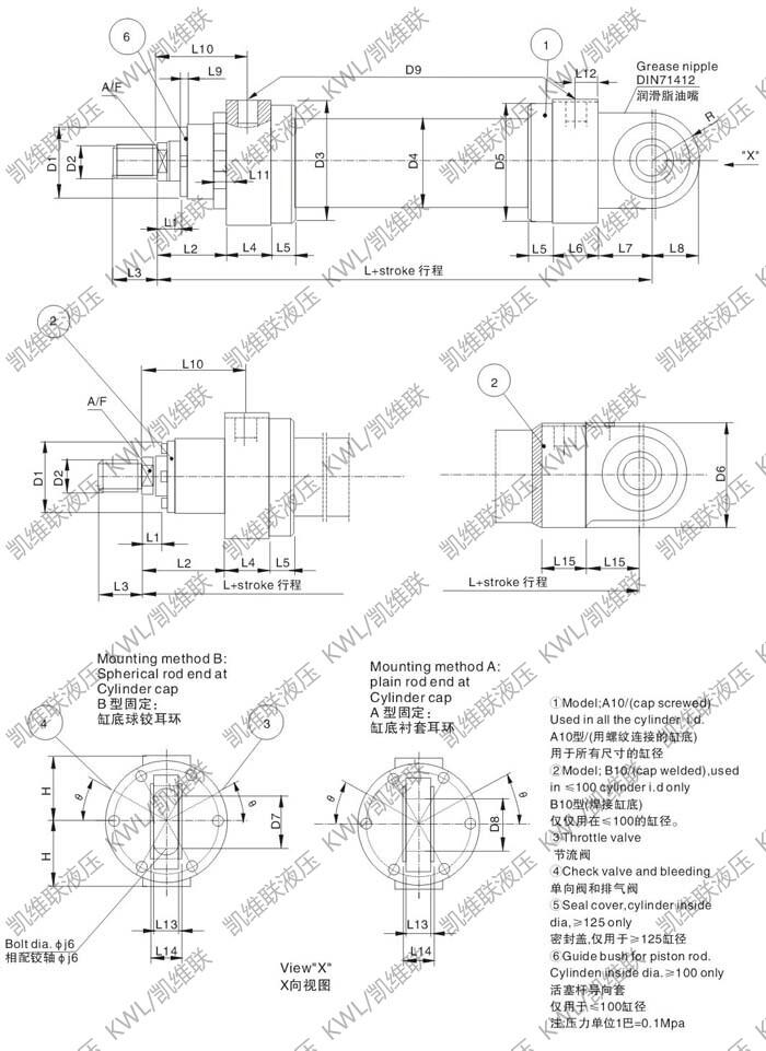 辽源CD250C50/35-500,重型液压缸优质产品