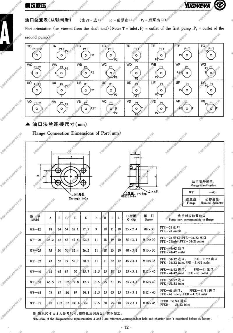 鞍山PFE-61200,柱销式叶片泵现货供应