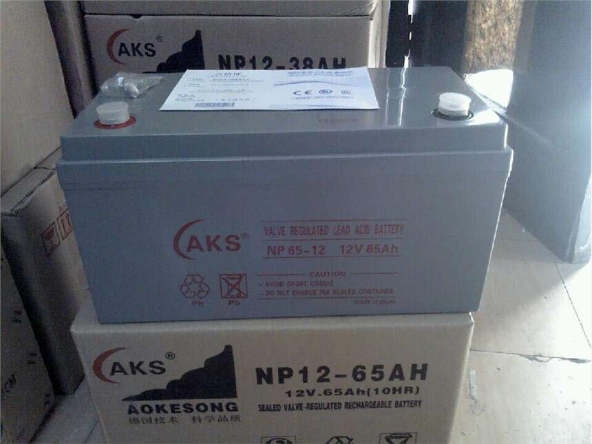 奧克松蓄電池12V65AH代理咨詢免維護AKS蓄電池NP12-65直流屏UPS電源專用