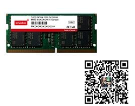  工業(yè)用內存模塊  嵌入式系統(tǒng)系列   DDR4 4G SODIMM Innodisk