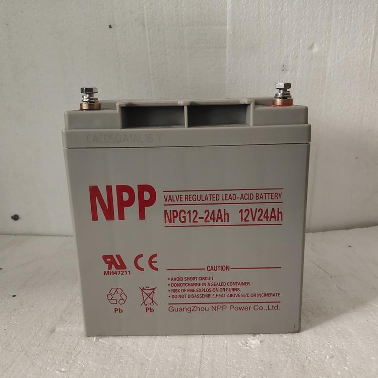 NPP耐普蓄電池NP12-24 12V 24AH太陽能膠體蓄電池 直流屏