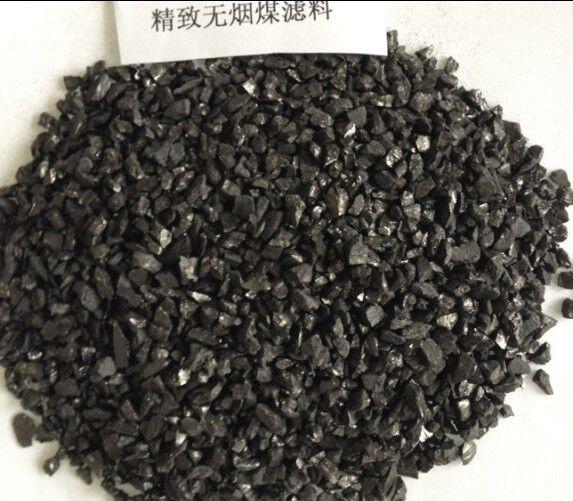 無煙煤濾料廠，化工水質(zhì)凈化無煙煤濾料，多介質(zhì)過濾器無煙煤濾料