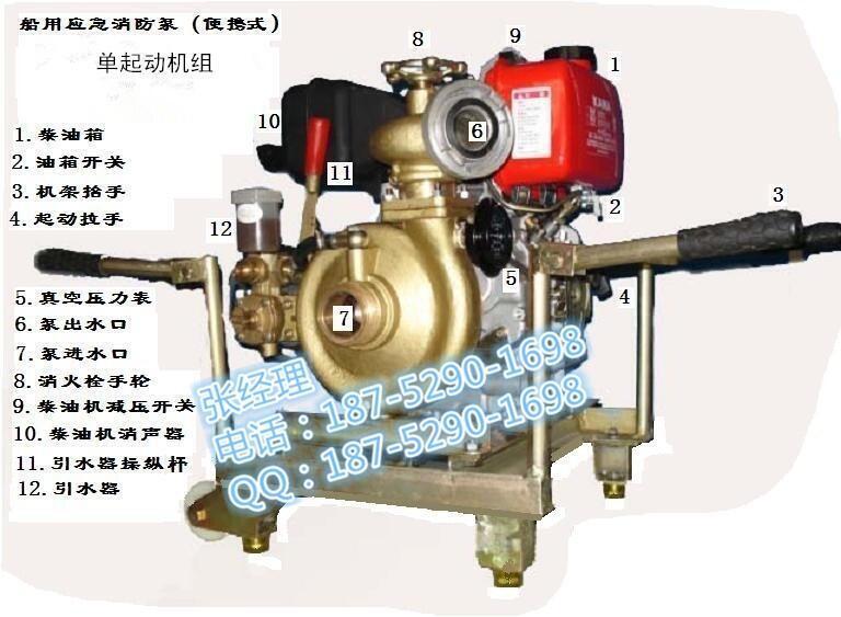 安航供 船用應急消防泵 柴油機消防泵 適用國內/國際航線 CCS船檢