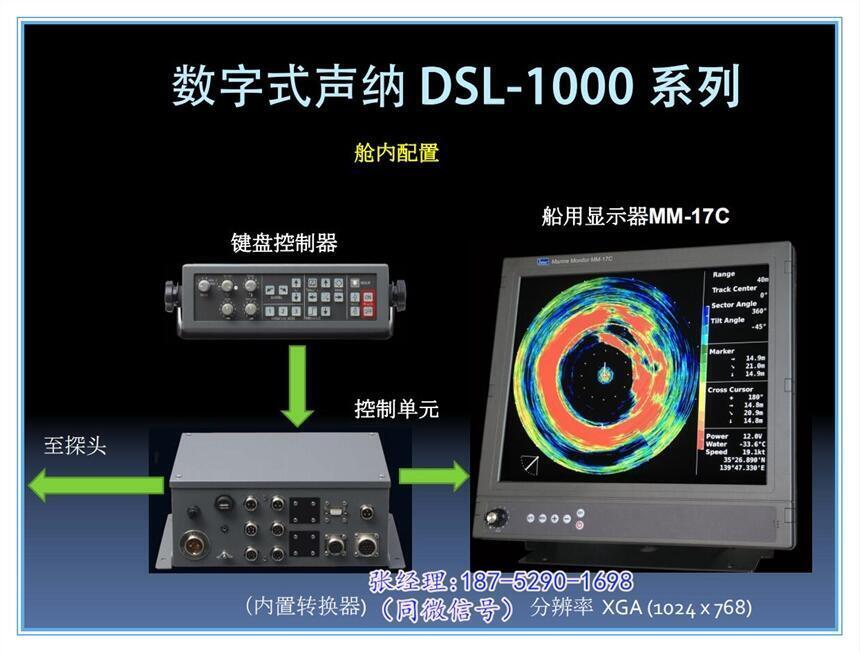 日本進口JMA聲納 DSL-1000船用搜索燈式聲納系統(tǒng) 