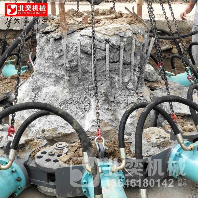 灌注樁 破樁頭 破樁頭方法 灌注樁樁頭破除機(jī)械 挖掘機(jī)截樁機(jī) 北奕