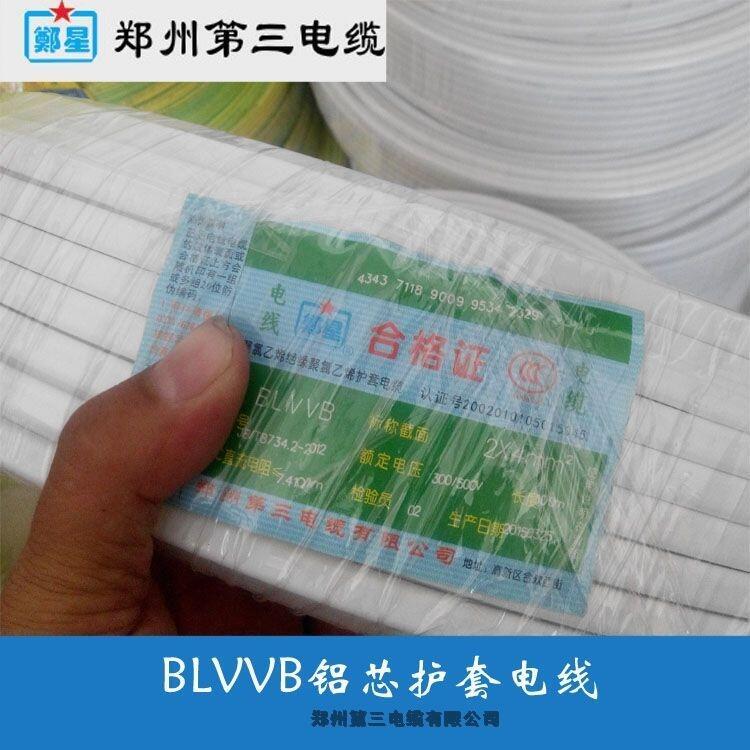 洛陽市BVV2芯3芯銅護套線鄭星三廠電線2.5/4/6平方電纜廠家批發(fā)