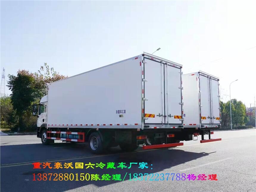 陽江市國六新款東風(fēng)天錦6米8冷藏車 