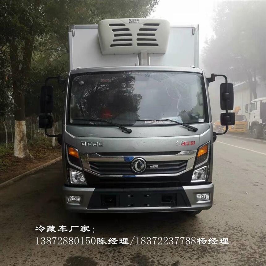 陽江市國六新款東風(fēng)天錦6米8冷藏車 