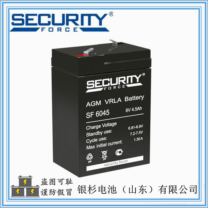  原裝Security Force蓄電池SF6045控制設備 安防系統(tǒng)用6V-4.5AH儲能蓄電池