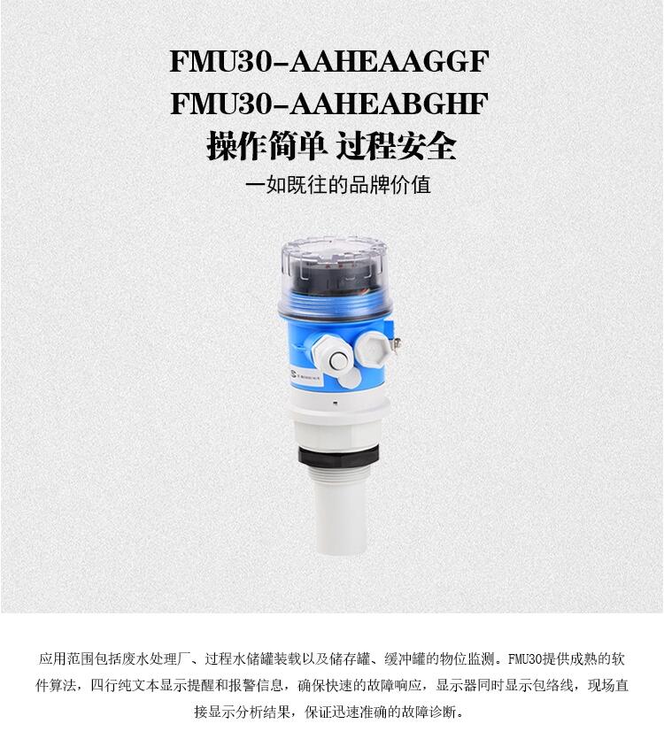 超声波液位计FMU30-AAHEAAGGF|FMU30-AAHEABGHF德国E+H恩德斯豪斯