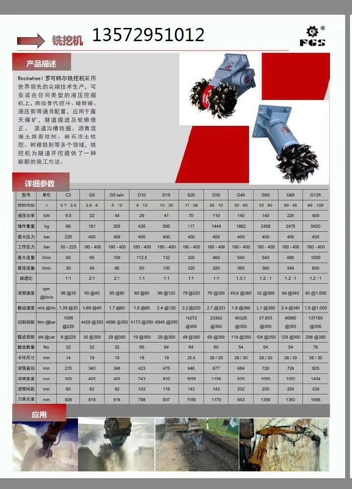 进口铣挖机 罗可帏尔D10