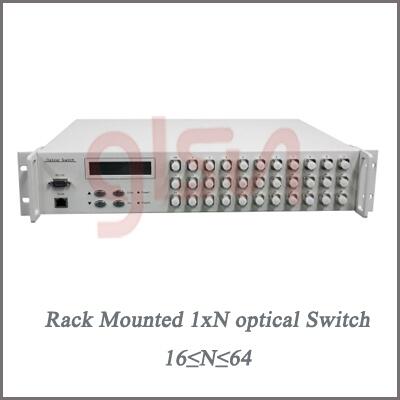 glsun光開關(guān) 光開關(guān)廠家 桂林光隆1xN(16≤N≤64) 機(jī)架光開關(guān) 光選路器 選光器