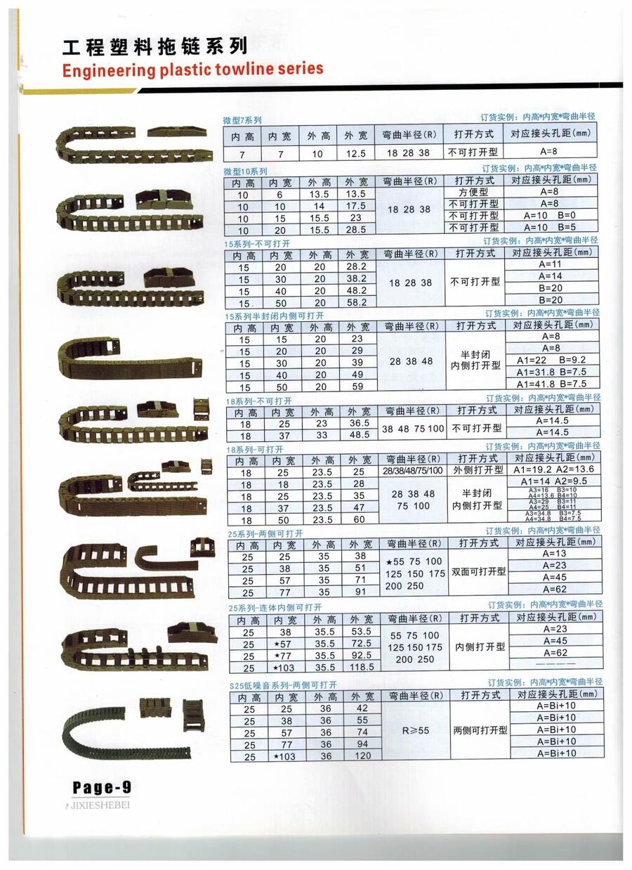 机床附件 拖链