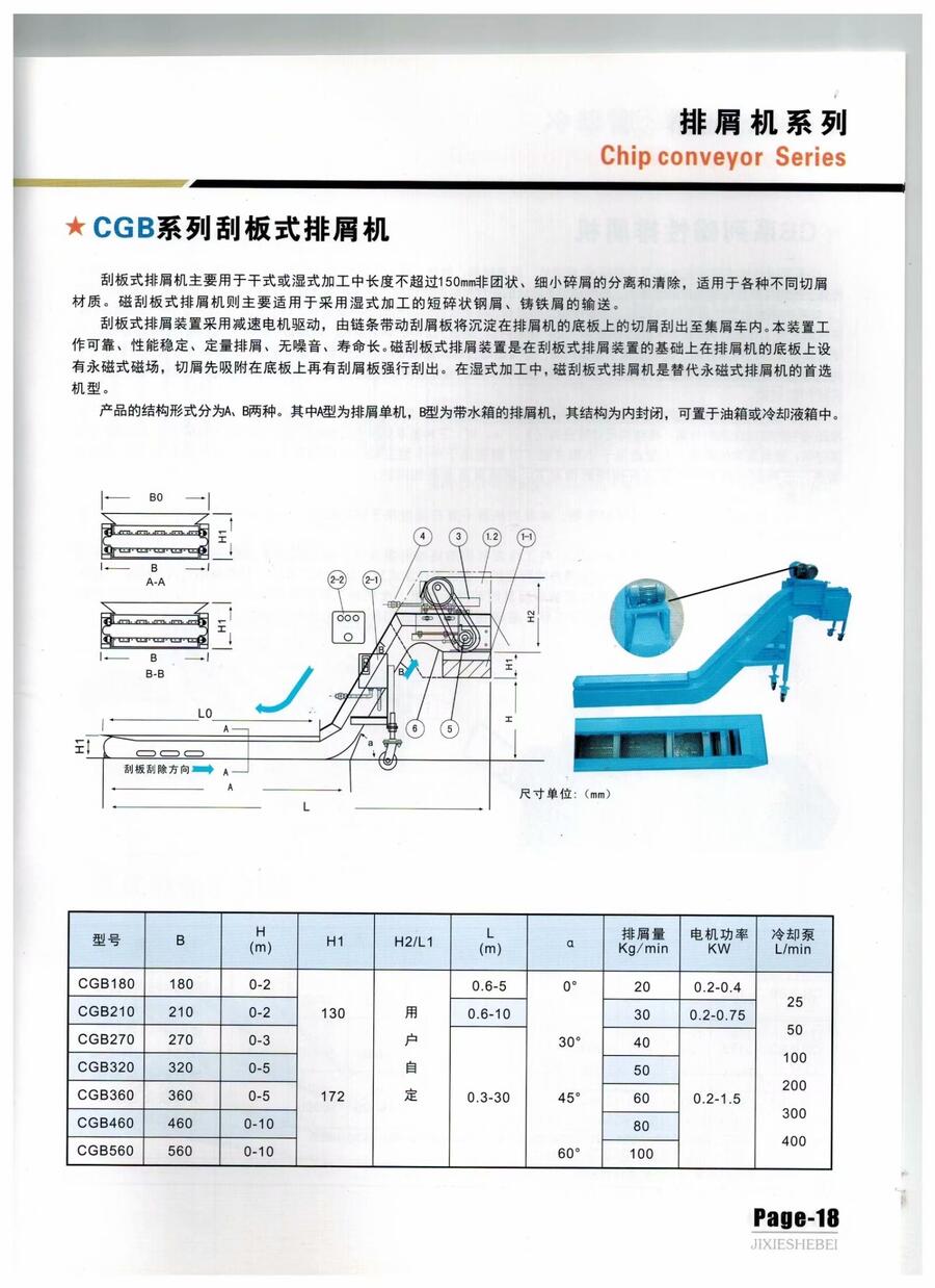 机床附件 排屑机