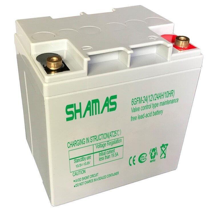 SHAMAS淞森6GFM-24 12V24AH鉛酸不間斷電源蓄電池