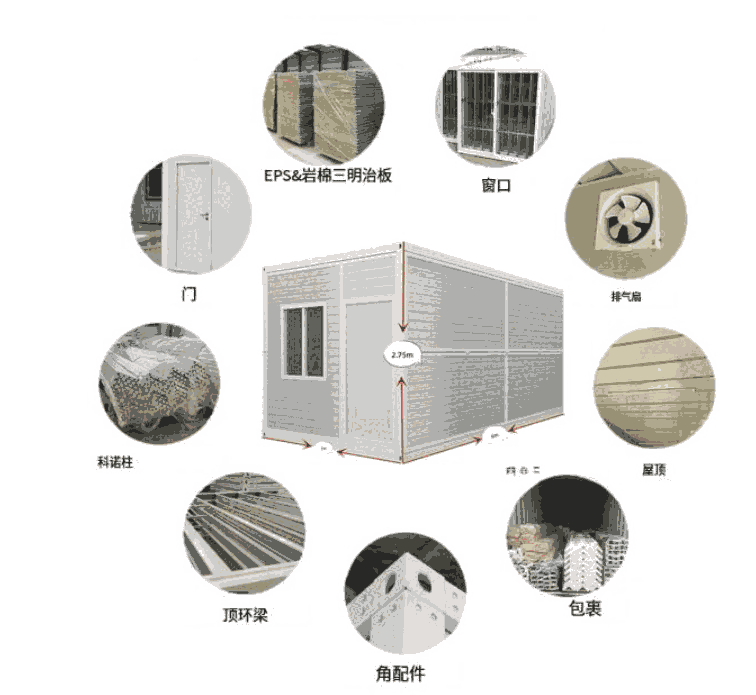 崇左打包箱 折叠箱 集装箱 装配式活动房 定制箱 太空舱 民宿房