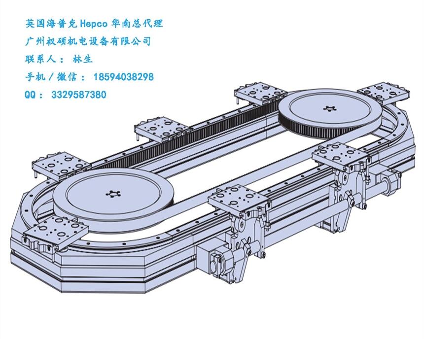 皮帶傳動環(huán)形導(dǎo)軌 環(huán)形軌道 曲線導(dǎo)軌 曲線軌道系統(tǒng)一Hepco海普克