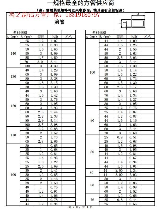 0铝合金方管,400*200铝合金方管,扁管,天花管,等规格    材质:铝合金