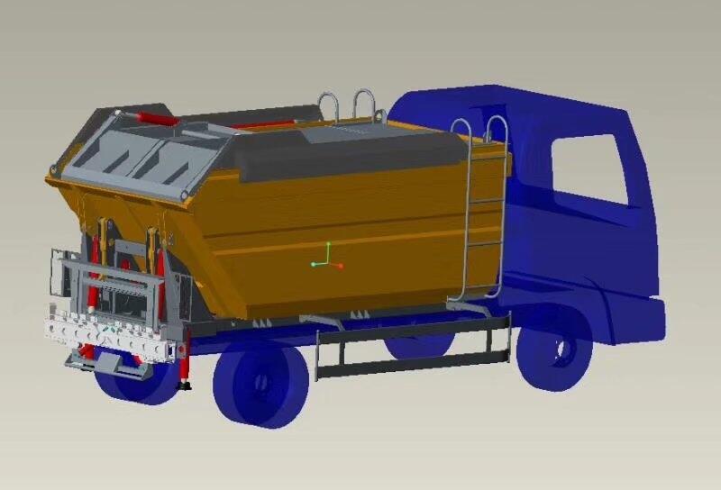 邵陽市垃圾車無泄漏自卸式_安徽壓縮垃圾車圖片