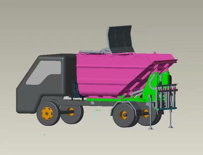 滄州市側(cè)裝掛桶垃圾車_東風(fēng)153壓縮式垃圾車廠家