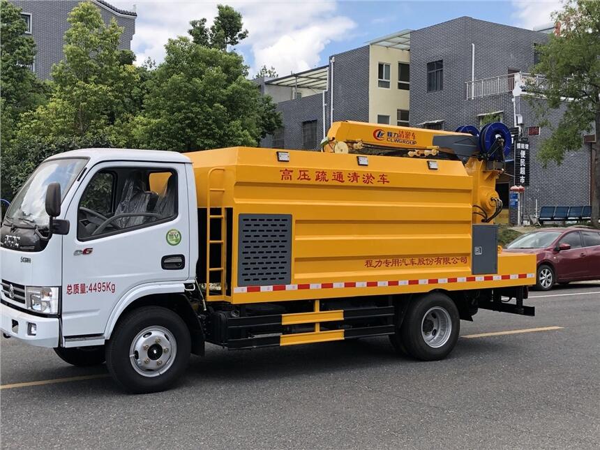 黑河市污泥清淤車_四川清淤車高壓清洗車