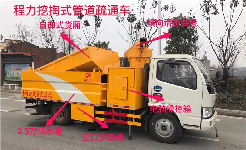 荆州市国六清淤车厂家直销_2方清淤车价格高压清洗车