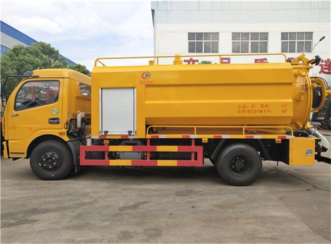 湖州市下水道東風清淤車_魚塘清淤車高壓清洗車