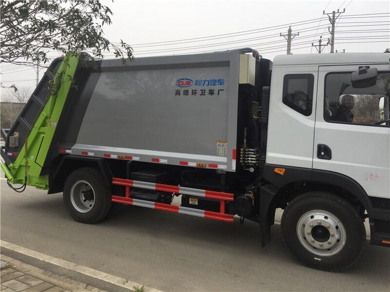 贵港市垃圾压缩车尺寸 配置垃圾车