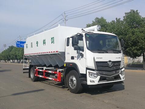 國(guó)六福田10噸散裝飼料車