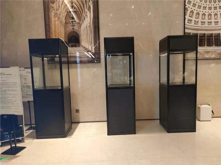 展柜定做鐵合金貨架玻璃展示柜柜臺前臺煙酒展柜烤漆展