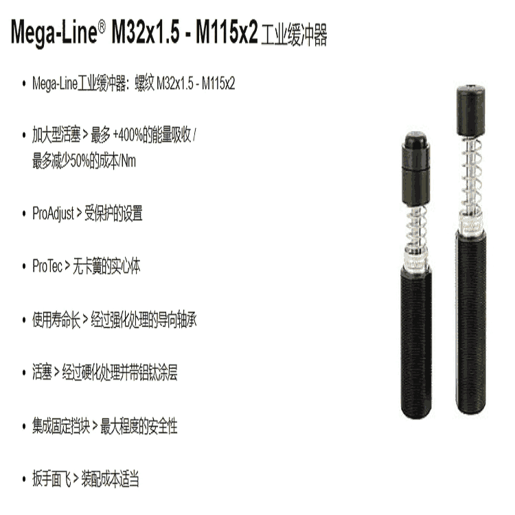 德國(guó)weforma工業(yè)緩沖器Mega系列M4 - M12