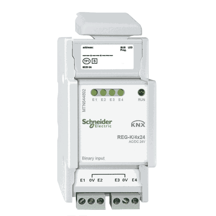 4路24V信號輸入模塊MTN644892施耐德KNX莫頓智能照明控制系統(tǒng)開關(guān)控制模塊開關(guān)執(zhí)行器