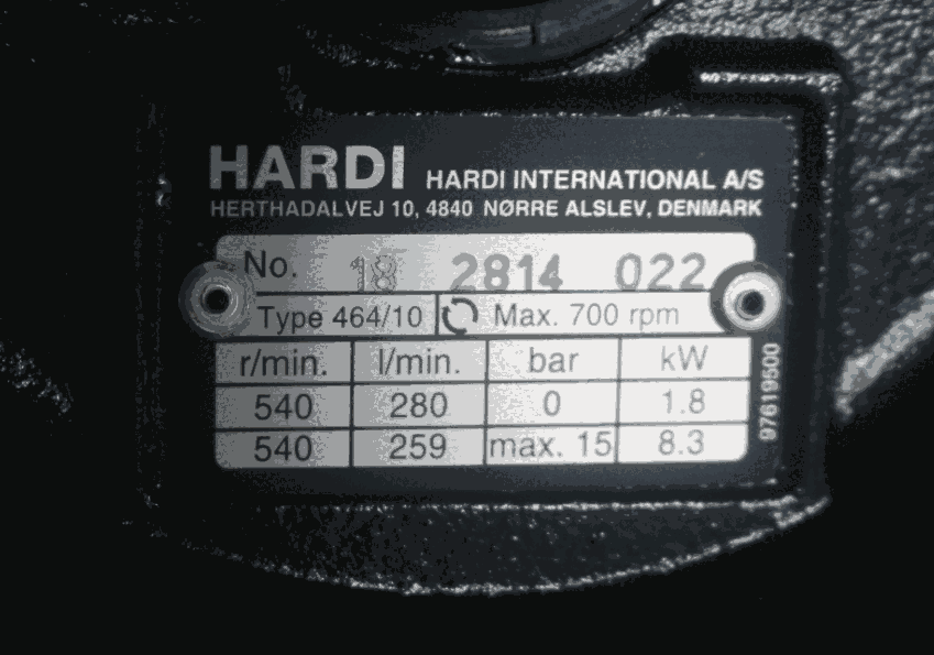 hardi隔膜径向泵464/10