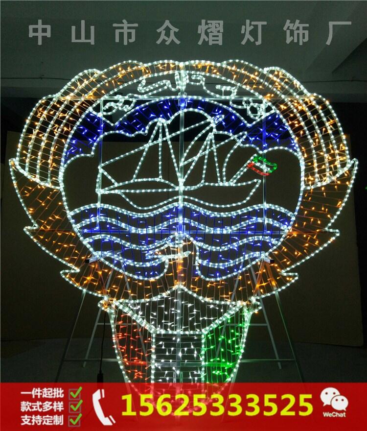 led灯杆造型灯-吉祥灯笼-景观灯