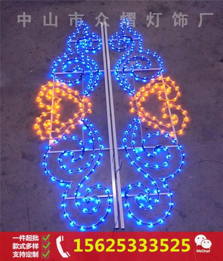 年春节街道亮化工程 LED路灯杆挂件灯 砖石过街灯 元旦造型灯