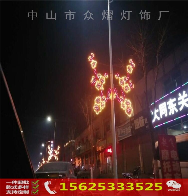 中山路灯杆道路装饰太阳能led中国结灯笼景观灯 中国结路灯 不锈钢中国结灯笼