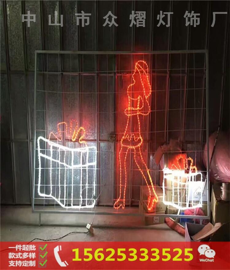 LED户外商场楼盘酒店公园3D立体百合美丽绽放立体花朵植物造型灯