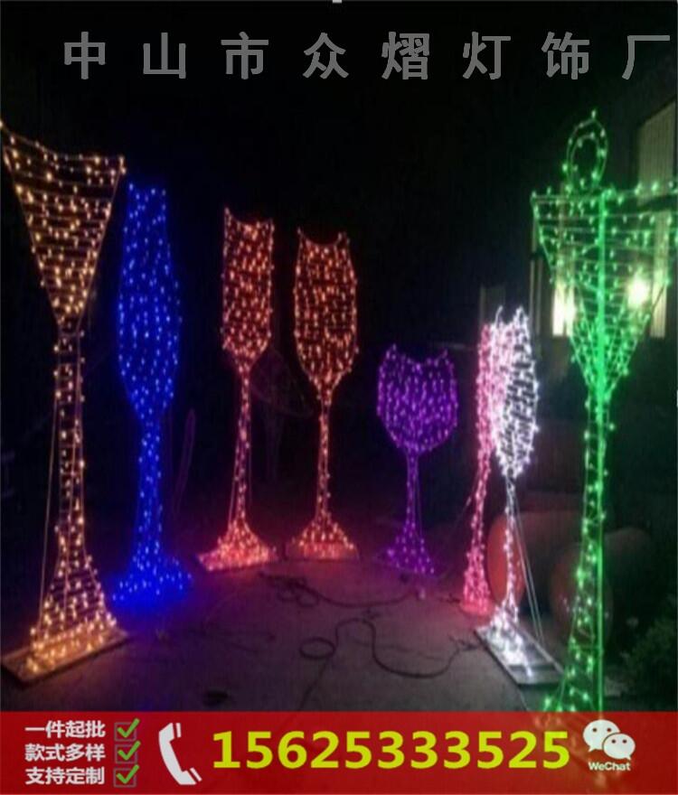 LED歐式卷花弧形圖案路燈桿造型燈LED節(jié)日造型燈圣誕新年燈桿裝飾