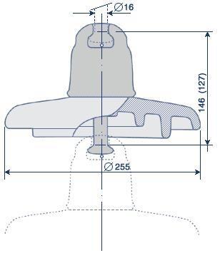 Glass insulator 玻璃绝缘子U70BS