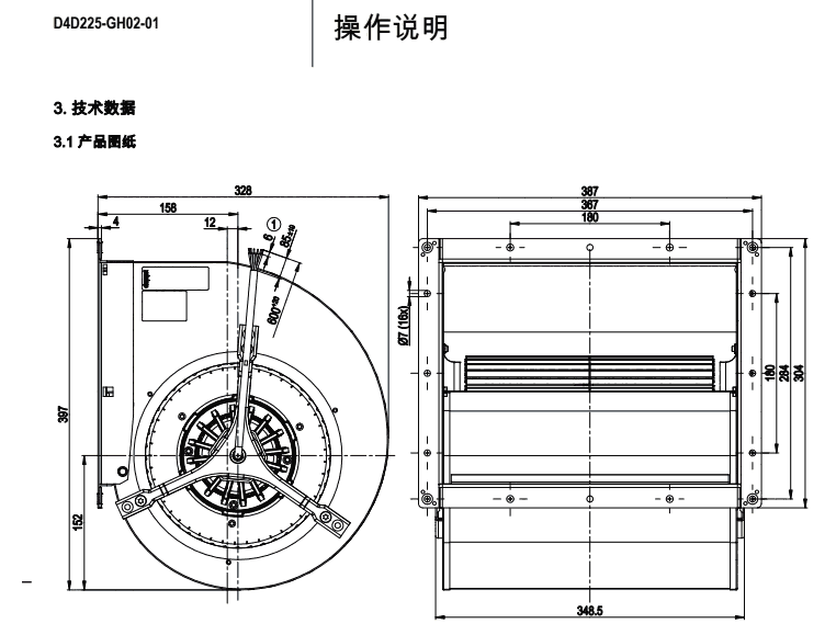 全新原装供应ebm风机D4D225-GH02-01