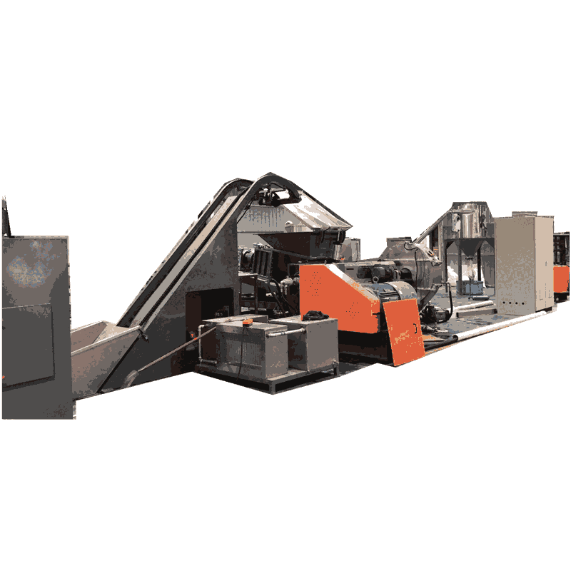 河北寧晉聚氯乙烯電線料顆粒機,雙階機組子母機風冷熱切機