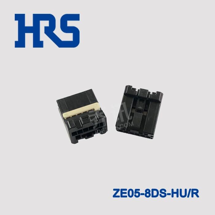 供应现货HRS广濑正品ZE05-8DS-HU/R 8PIN汽车连接器 黑色耐温双排胶壳