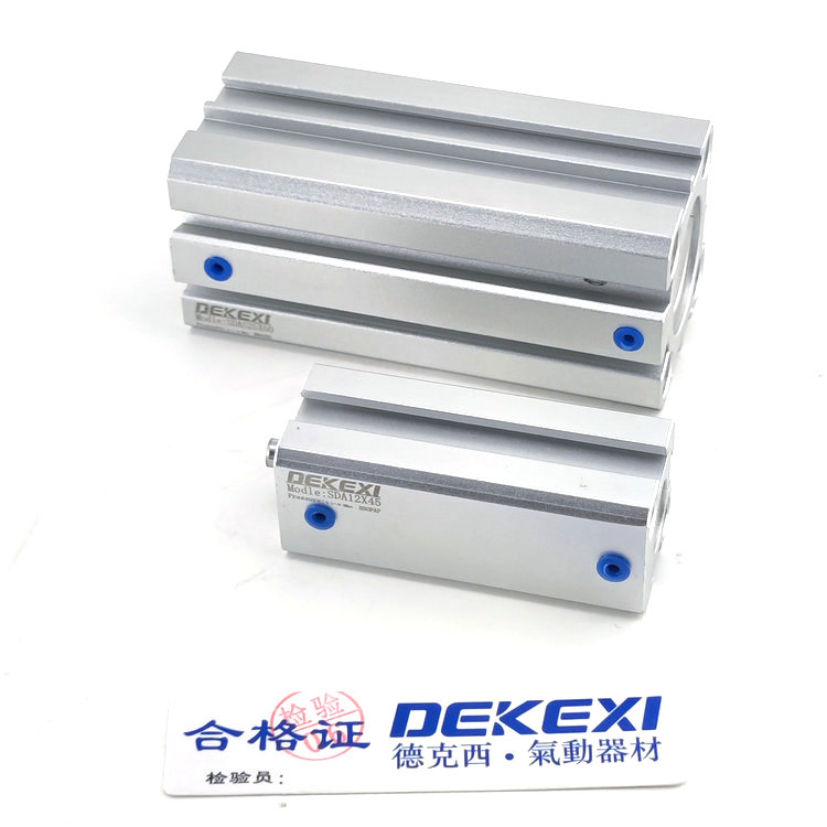 德克西DEKEXI氣缸SDA12X45氣缸 ,臺(tái)灣電磁閥,無桿機(jī)械手氣缸,新洋亞德客同款