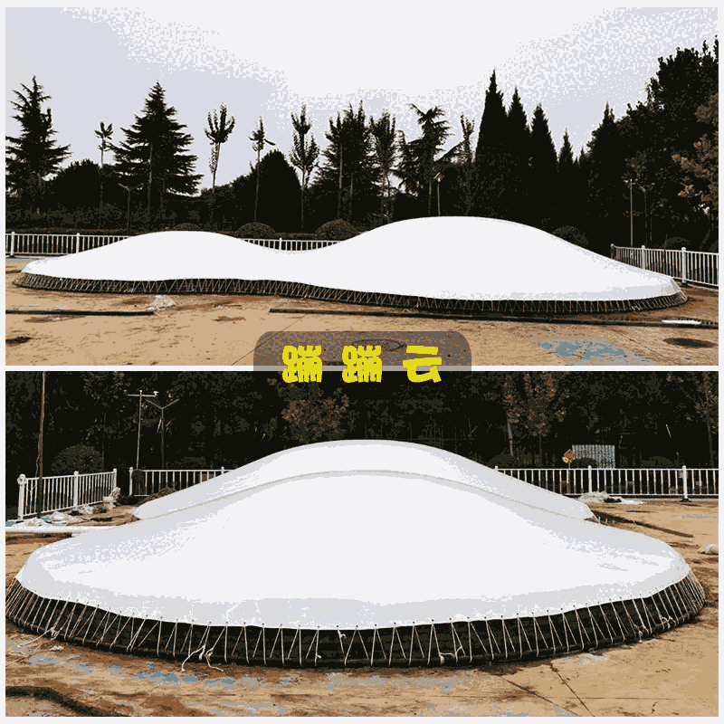 定制充气蹦蹦云景区农庄广场大型草地沙窝跳跳床室内外彩虹充气包