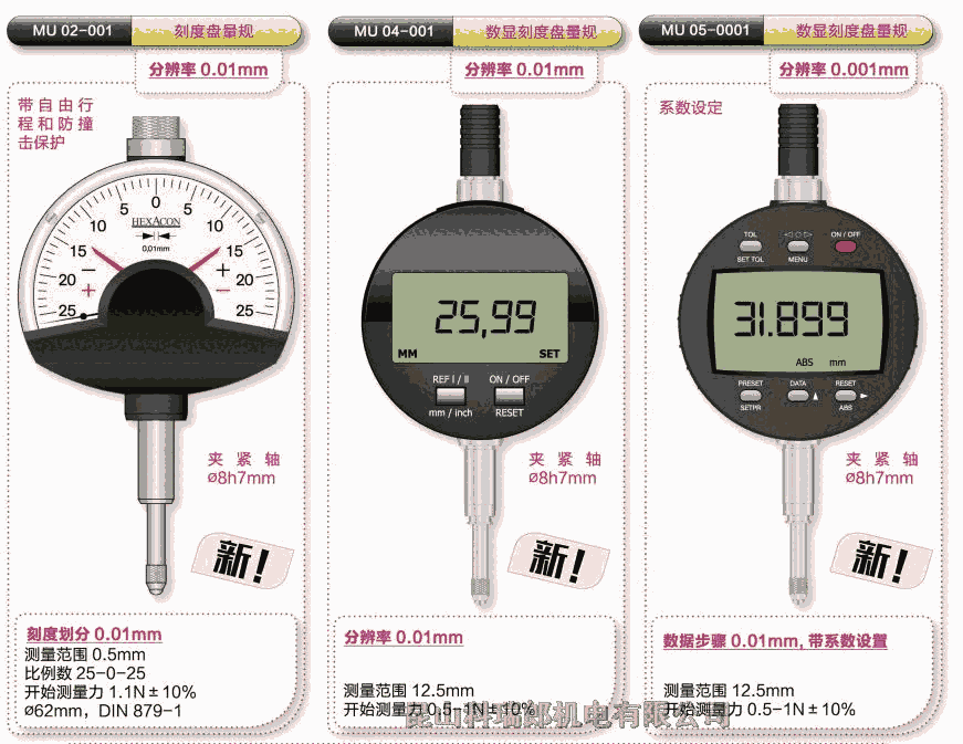 HEXACON数显指示表湖北代理