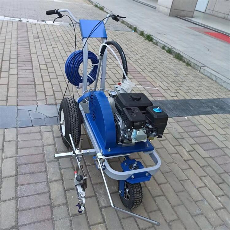 人行道路標線車位線畫線機 手推式高壓無堵塞冷噴劃線機